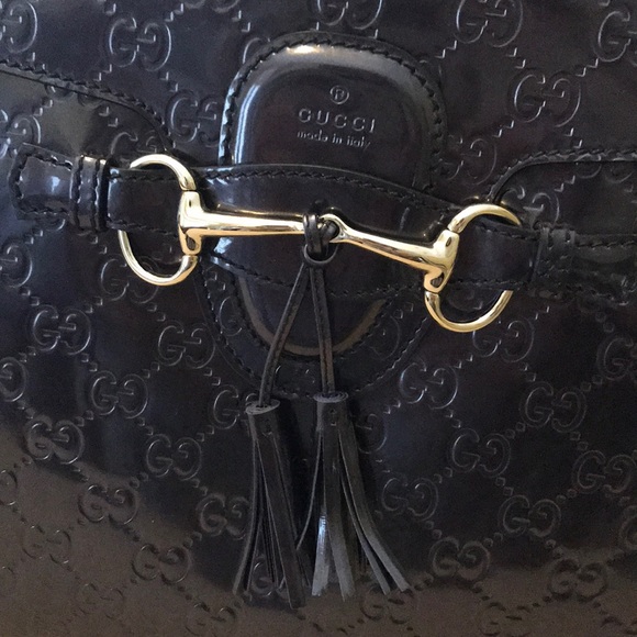 Gucci handbag Guccissima large Emily. Rare color. - Picture 7 of 8